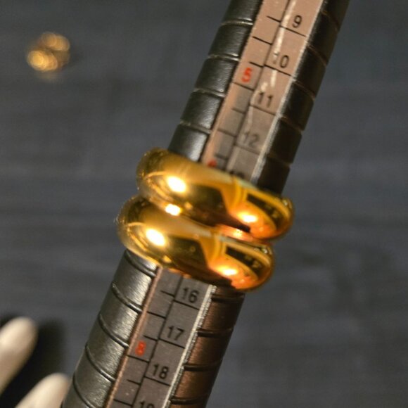 NWOT Gold Double Ring - Picture 5 of 7